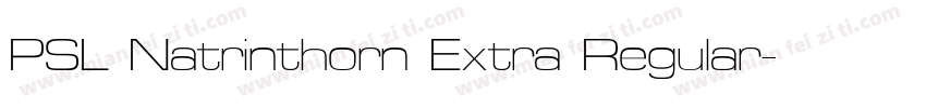 PSL Natrinthorn Extra Regular字体转换